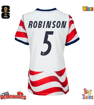 United States Antonee Robinson #5 Replica Home Stadium Shirt for Women World Cup 2026 Short Sleeve